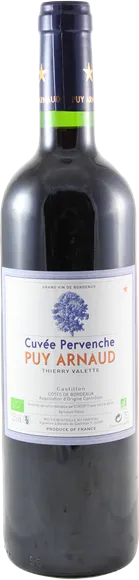 image du vin Château Clos Puy Arnaud Côtes de Bordeaux Castillon Cuvée Pervenche Rouge 2019