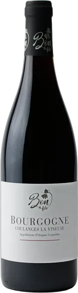 photo du vin Bourgogne Coulanges-la-Vineuse Rouge 2023 Domaine Bon et Fils