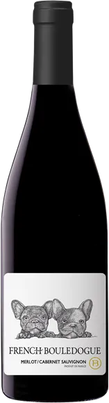 illustration du vin French Bouledogue Pays d’oc Merlot Cabernet Sauvignon Rouge 2023