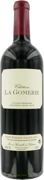 vue du vin Château la Gomerie Saint-Emilion Grand Cru Rouge 2016