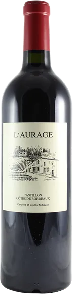 photo du vin Domaine de l’Aurage Côtes de Bordeaux Castillon Rouge 2021