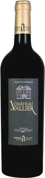 photos du vin Château du Vallier Côtes de Bordeaux Cadillac Rouge 2018