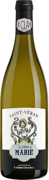 illustration du vin Saint-Véran la Cuisine de Marie Blanc 2019 le Clan P. Ferraud et Fils