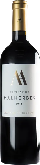photo du vin Château de Malherbes Côtes de Bordeaux Cadillac Rouge 2016