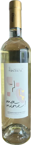 image du vin Coteaux d’Aix-en-Provence Cuvée ma Nine Blanc 2024 les Vignerons de Mistral