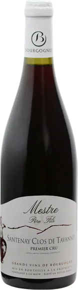 aperçu du vin Santenay 1er Cru Clos de Tavannes Rouge 2017 Domaine Mestre Père et Fils