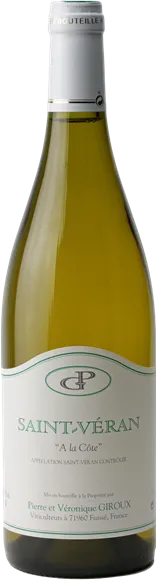 photo du vin Saint-Véran a la Côte Blanc 2022 Domaine Pierre et Véronique Giroux
