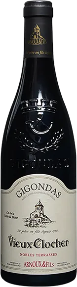 photo du vin Gigondas Vieux Clocher Nobles Terrasses Rouge 2020 Arnoux et Fils