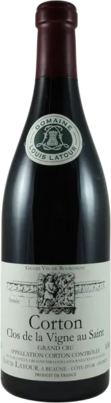 illustration du vin Corton Grand Cru Clos de la Vigne au Saint Rouge 2019 Maison Louis Latour