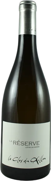 capture du vin Côtes du Rhône la Réserve Blanc 2018 le Clos du Caillou