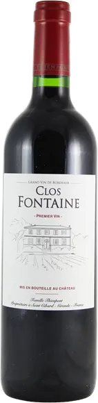capture du vin Château Clos Fontaine Rouge 2018