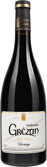 image du vin Faugères Héritage Rouge 2023 Château Grézan