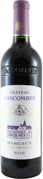 vue du vin Château Lascombes 2ème Cru Classé Rouge 2018