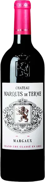 vue du vin Marquis de Terme Margaux Aoc Rouge 2017
