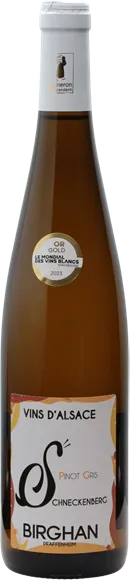 illustration du vin Alsace Pinot Gris Schneckenberg Blanc 2020 Birghan