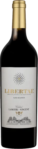 photo du vin Bordeaux "Libertae" Sans Souffre Rouge 2021 Château Lamothe-Vincent
