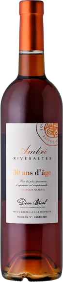 capture du vin Rivesaltes Vin Doux Naturel Ambré 30 Ans d’Age Blanc