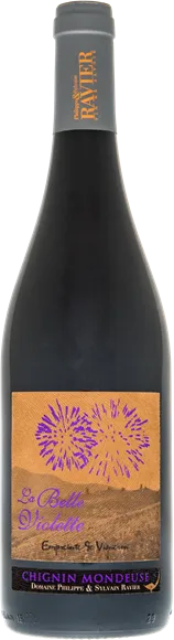 vue du vin Vin de Savoie Chignin Mondeuse la Belle Violette Rouge 2024 Philippe et Sylvain Ravier
