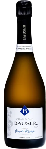 capture du vin Champagne Cuvée Grande Réserve Brut Blanc Champagne Bauser