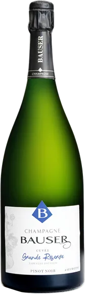 capture du vin Champagne Cuvée Grande Réserve Brut Magnum Blanc Champagne Bauser