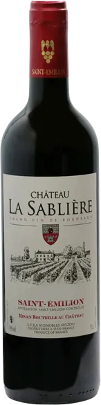image du vin Château la Sablière Saint-Emilion Rouge 2022