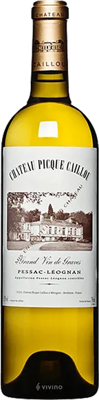 image du vin Château Picque Caillou Pessac-Léognan Blanc 2021