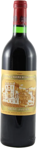 image du vin Château Ducru-Beaucaillou Saint-Julien 2ème Grand Cru Classé Rouge 1981
