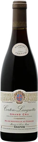 photo du vin Corton les Languettes Grand Cru Rouge 2016 Domaine Chapuis