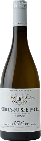 image du vin Pouilly-Fuissé 1er Cru Vers Cras Blanc 2022 Domaine Pascal Renaud