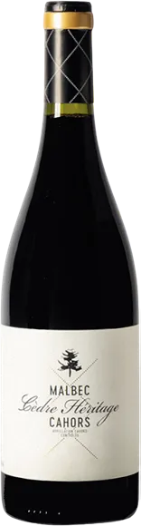 illustration du vin Cahors Cèdre Héritage Rouge 2021