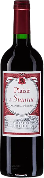 photo du vin Château Siaurac Plaisir de Siaurac Rouge 2022