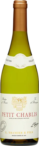 capture du vin Petit Chablis Blanc 2023 Maison Tramier