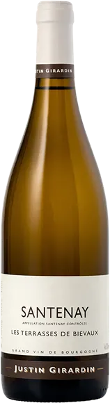 vue du vin Santenay Bieveaux Blanc 2022 Justin Girardin