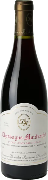 vue du vin Chassagne-Montrachet 1er Cru Clos Saint-Jean Rouge 2023 Domaine Bachelet-Ramonet