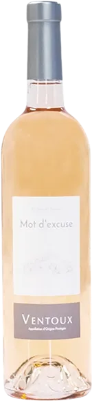 photo du vin Ventoux Mot d’Excuse Rosé 2024 Cave de Bonnieux