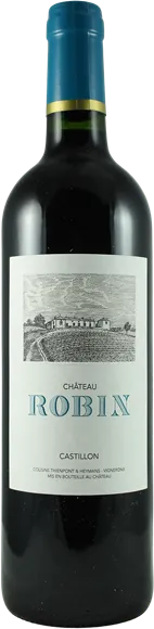vue du vin Château Robin Côtes de Bordeaux Castillon Rouge 2022