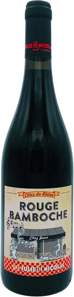 photos du vin Côtes du Rhône Rouge Bamboche 2024 Julie et Nicolas