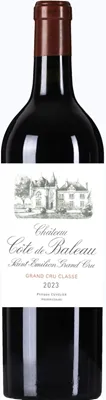 vue du vin Château Cote de Baleau 2023
