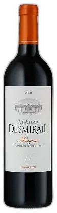 vue du vin Château Desmirail 2020
