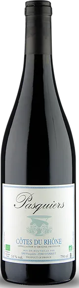 capture du vin Côtes du Rhône Rouge 2024 Domaine des Pasquiers