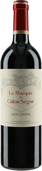 aperçu du vin Château Calon Ségur le Marquis de Calon Ségur Rouge 2020
