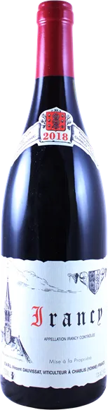 image du vin Irancy Rouge 2018 Domaine Vincent Dauvissat