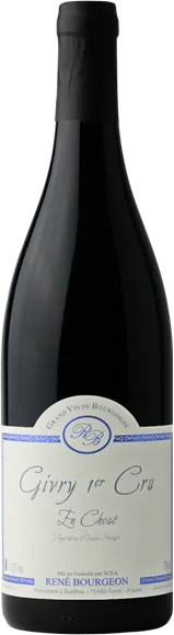 image du vin Givry 1er Cru en Choué Rouge 2023 Domaine René Bourgeon