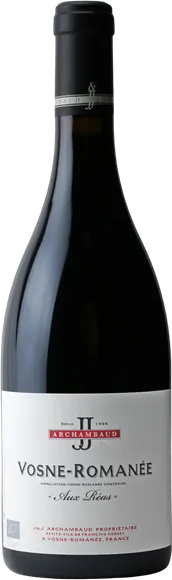 photo du vin Vosne-Romanée Aux Réas Rouge 2020 J&j Archambaud