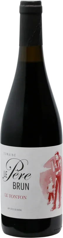 photo du vin Côtes du Rhône le Tonton Rouge 2024 Domaine le Père Brun