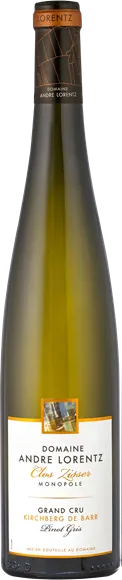 aperçu du vin Alsace Grand Cru Kirchberg de Barr Clos Zisser Pinot Gris Sec Blanc 2022 Domaine André Lorentz