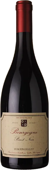 aperçu du vin Bourgogne Pinot Noir Rouge 2023 Domaine Henri et Gilles Remoriquet