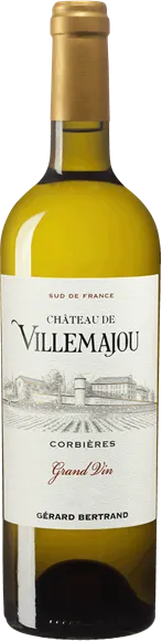 vue du vin Corbières Château de Villemajou Grand Vin Blanc 2023 Gérard Bertrand