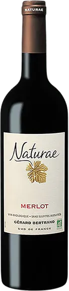 image du vin Pays d’oc Naturae Merlot Sans Sulfites Rouge 2024 Gérard Bertrand