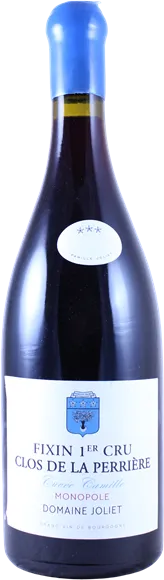 photo du vin Fixin 1er Cru Clos de la Perrière Cuvée Camille Monopole Rouge 2022 Domaine Joliet